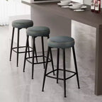 Dyonery 26.3 H Tabourets de Bar Lot de 2/4, Tabourets de Bar Hauteur Comptoir en Similicuir, Tabourets de Comptoir Modernes sans Dossier/avec Dossier pour Îlot de Cuisine, Bar à la Maison