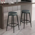 Dyonery 26.3 H Tabourets de Bar Lot de 2/4, Tabourets de Bar Hauteur Comptoir en Similicuir, Tabourets de Comptoir Modernes sans Dossier/avec Dossier pour Îlot de Cuisine, Bar à la Maison