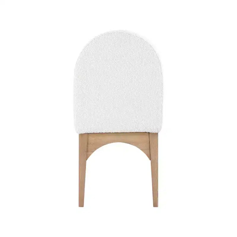 Meridian Furniture, Chaise de salle à manger Waldorf en tissu bouclé