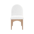 Meridian Furniture, Chaise de salle à manger Waldorf en tissu bouclé
