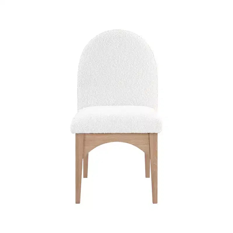 Meridian Furniture, Chaise de salle à manger Waldorf en tissu bouclé