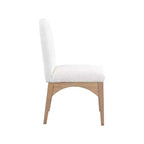 Meridian Furniture, Chaise de salle à manger Waldorf en tissu bouclé