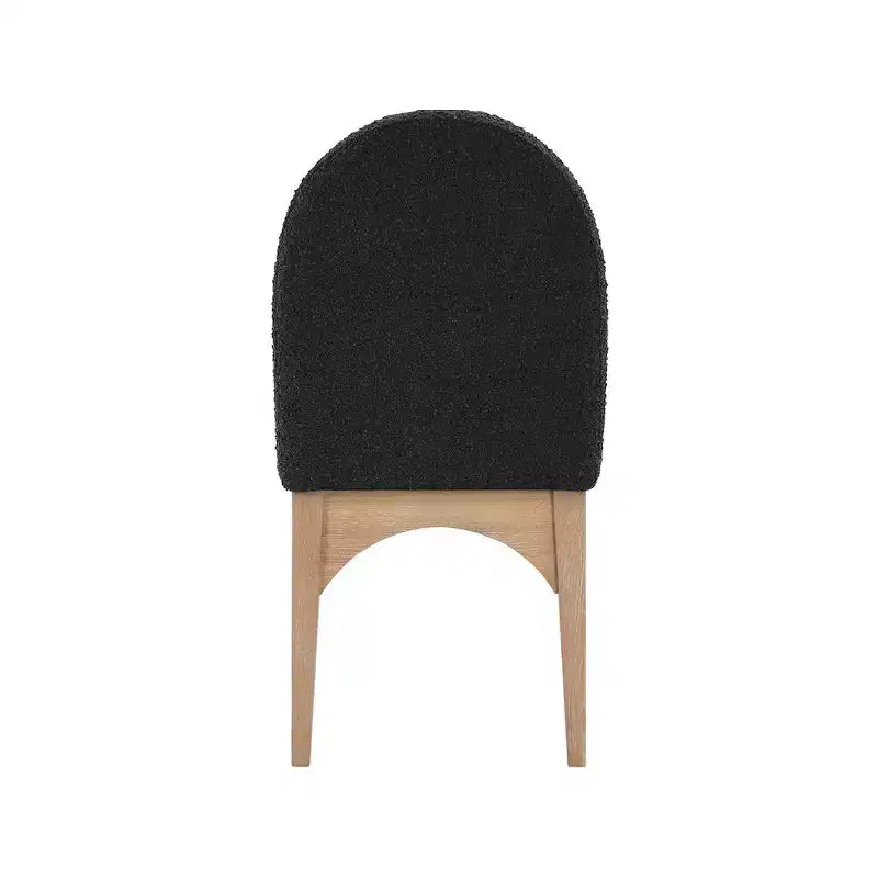 Meridian Furniture, Chaise de salle à manger Waldorf en tissu bouclé