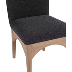 Meridian Furniture, Chaise de salle à manger Waldorf en tissu bouclé