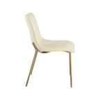 Meridian Furniture,Chaises de salle à manger Isla en cuir végétalien, ensemble de 2