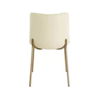 Meridian Furniture,Chaises de salle à manger Isla en cuir végétalien, ensemble de 2