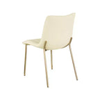 Meridian Furniture,Chaises de salle à manger Isla en cuir végétalien, ensemble de 2