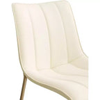Meridian Furniture,Chaises de salle à manger Isla en cuir végétalien, ensemble de 2