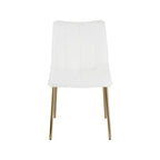 Meridian Furniture,Chaises de salle à manger Isla en cuir végétalien, ensemble de 2