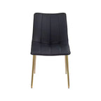 Meridian Furniture,Chaises de salle à manger Isla en cuir végétalien, ensemble de 2