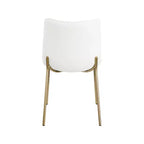 Meridian Furniture,Chaises de salle à manger Isla en cuir végétalien, ensemble de 2