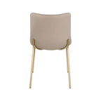 Meridian Furniture,Chaises de salle à manger Isla en cuir végétalien, ensemble de 2