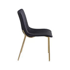 Meridian Furniture,Chaises de salle à manger Isla en cuir végétalien, ensemble de 2