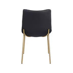 Meridian Furniture,Chaises de salle à manger Isla en cuir végétalien, ensemble de 2
