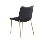 Meridian Furniture,Chaises de salle à manger Isla en cuir végétalien, ensemble de 2