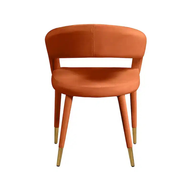 Meridian Furniture, Chaise de salle à manger en velours Destiny