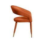 Meridian Furniture, Chaise de salle à manger en velours Destiny