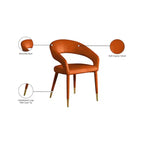 Meridian Furniture, Chaise de salle à manger en velours Destiny