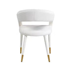 Meridian Furniture, Chaise de salle à manger en velours Destiny