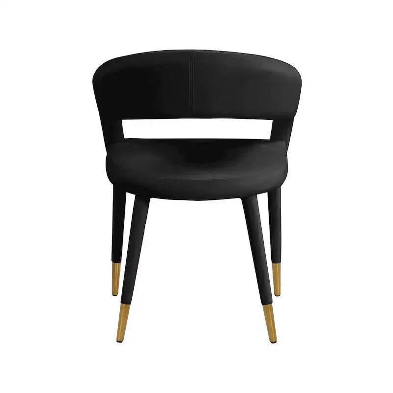 Meridian Furniture, Chaise de salle à manger en velours Destiny
