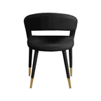 Meridian Furniture, Chaise de salle à manger en velours Destiny