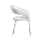 Meridian Furniture, Chaise de salle à manger en velours Destiny