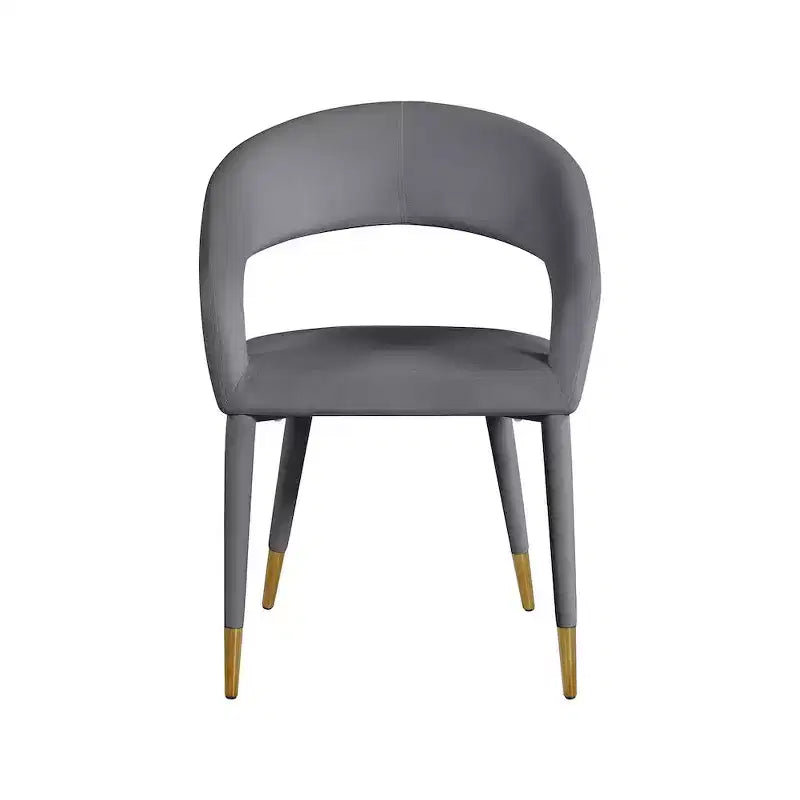 Meridian Furniture, Chaise de salle à manger en velours Destiny