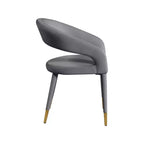 Meridian Furniture, Chaise de salle à manger en velours Destiny