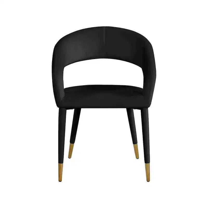 Meridian Furniture, Chaise de salle à manger en velours Destiny
