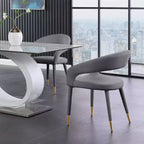 Meridian Furniture, Chaise de salle à manger en velours Destiny