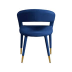 Meridian Furniture, Chaise de salle à manger en velours Destiny