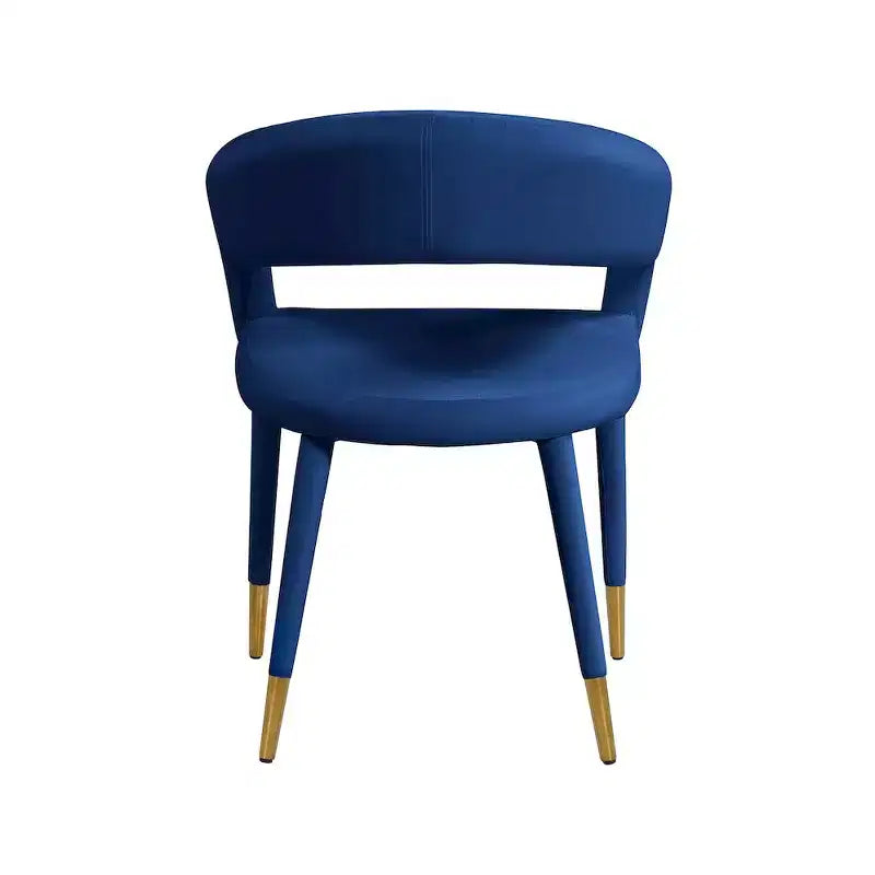 Meridian Furniture, Chaise de salle à manger en velours Destiny