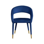 Meridian Furniture, Chaise de salle à manger en velours Destiny