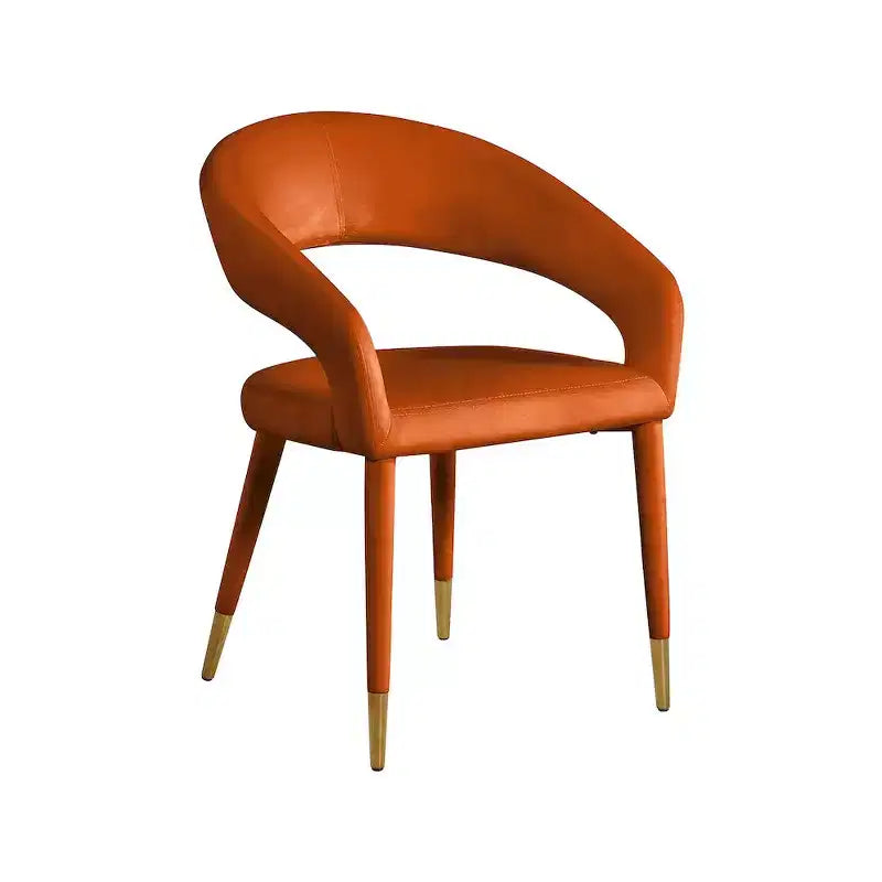Meridian Furniture, Chaise de salle à manger en velours Destiny