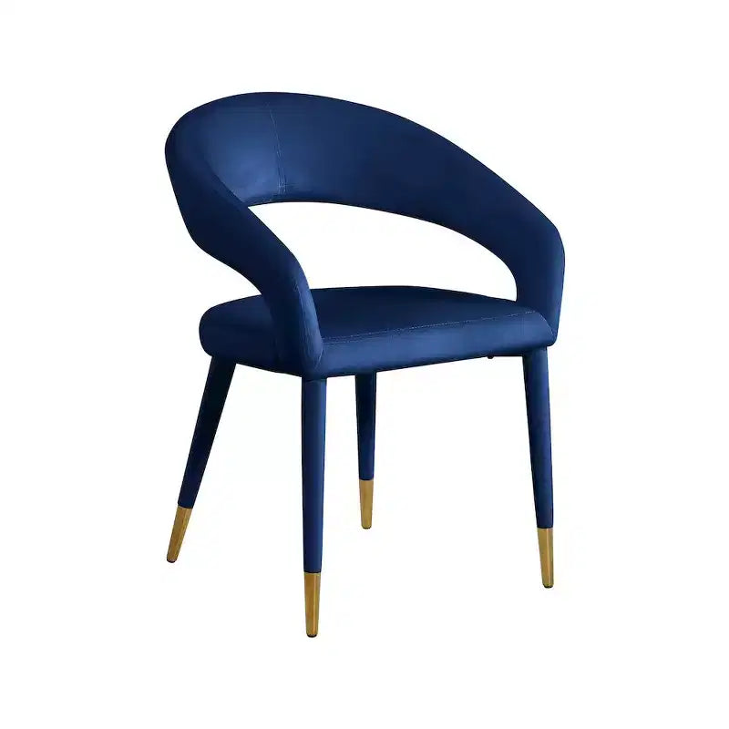 Meridian Furniture, Chaise de salle à manger en velours Destiny