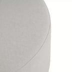 Christopher Knight Home Elsu Pouf rond moderne rembourré en bois d'hévéa