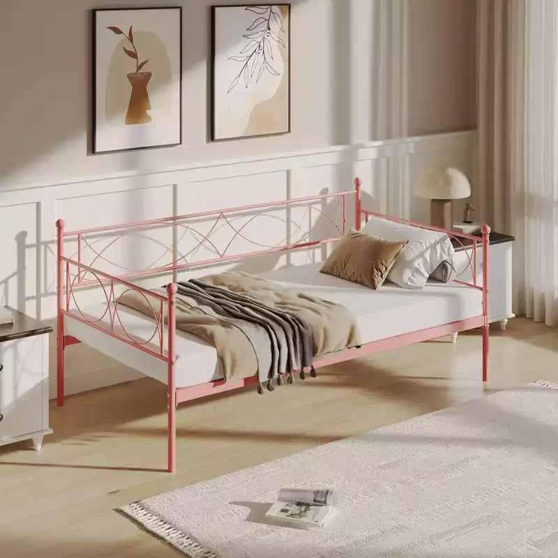 Lit de repos double GustoWave, avec sommier à lattes en acier