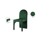 Meridian Furniture, Chaises de salle à manger Summer Velvet, lot de 2