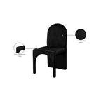 Meridian Furniture, Chaises de salle à manger Summer Velvet, lot de 2