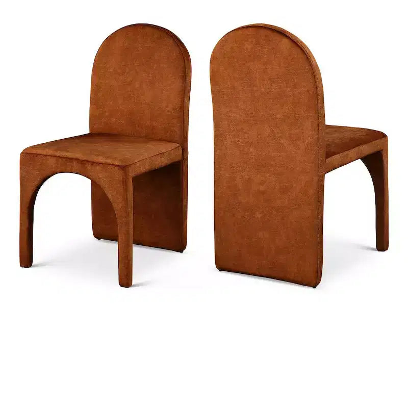 Meridian Furniture, Chaises de salle à manger Summer Velvet, lot de 2
