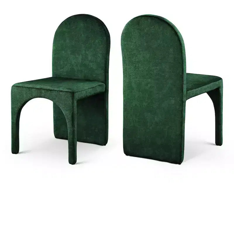 Meridian Furniture, Chaises de salle à manger Summer Velvet, lot de 2