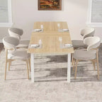 Table de salle à manger CuisinSmart, grande table de salle à manger extensible de 160 cm, table de cuisine (Table seule)