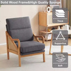 Fauteuil en bois massif Karl Home