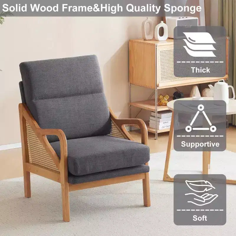 Fauteuil en bois massif Karl Home