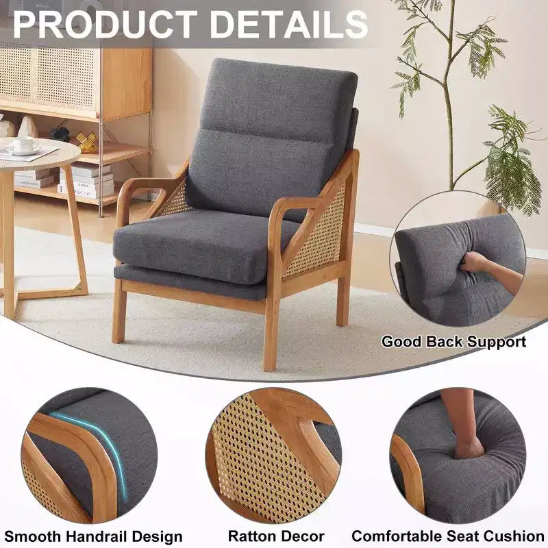 Fauteuil en bois massif Karl Home
