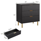 Commode 3/5/6 tiroirs pour chambre avec poignées dorées, commode en bois moderne et organisateur de rangement pour salon, entrée ou couloir