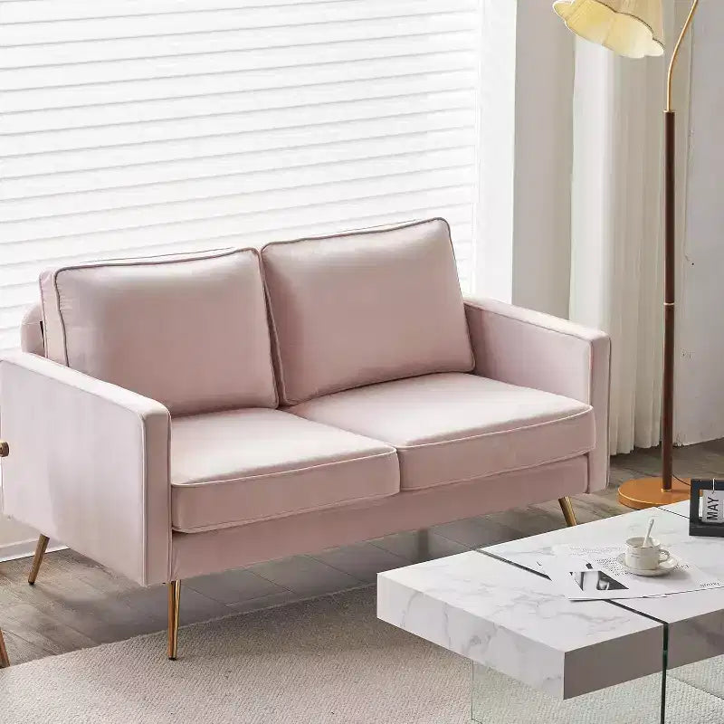 VINGLI Canapé 2 places moderne 56", petit canapé à assise profonde pour salon