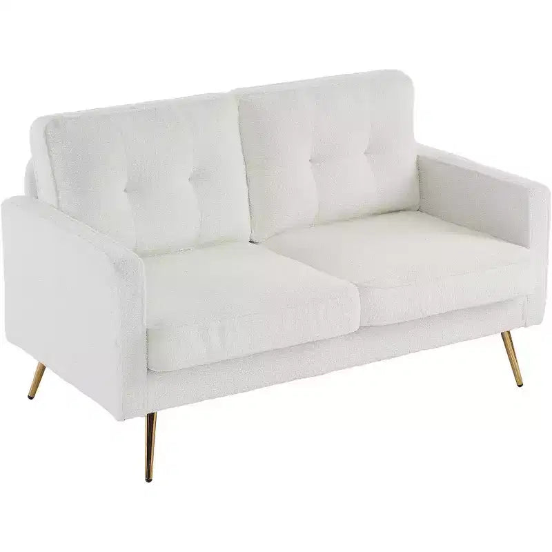 VINGLI Canapé 2 places moderne 56", petit canapé à assise profonde pour salon