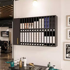 Support de rangement pour colorations capillaires, Organisateur mural réglable pour salon de coiffure, Noir