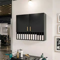 Présentoir de rangement pour colorations capillaires, Étagères murales réglables, Meuble de salon, Blanc